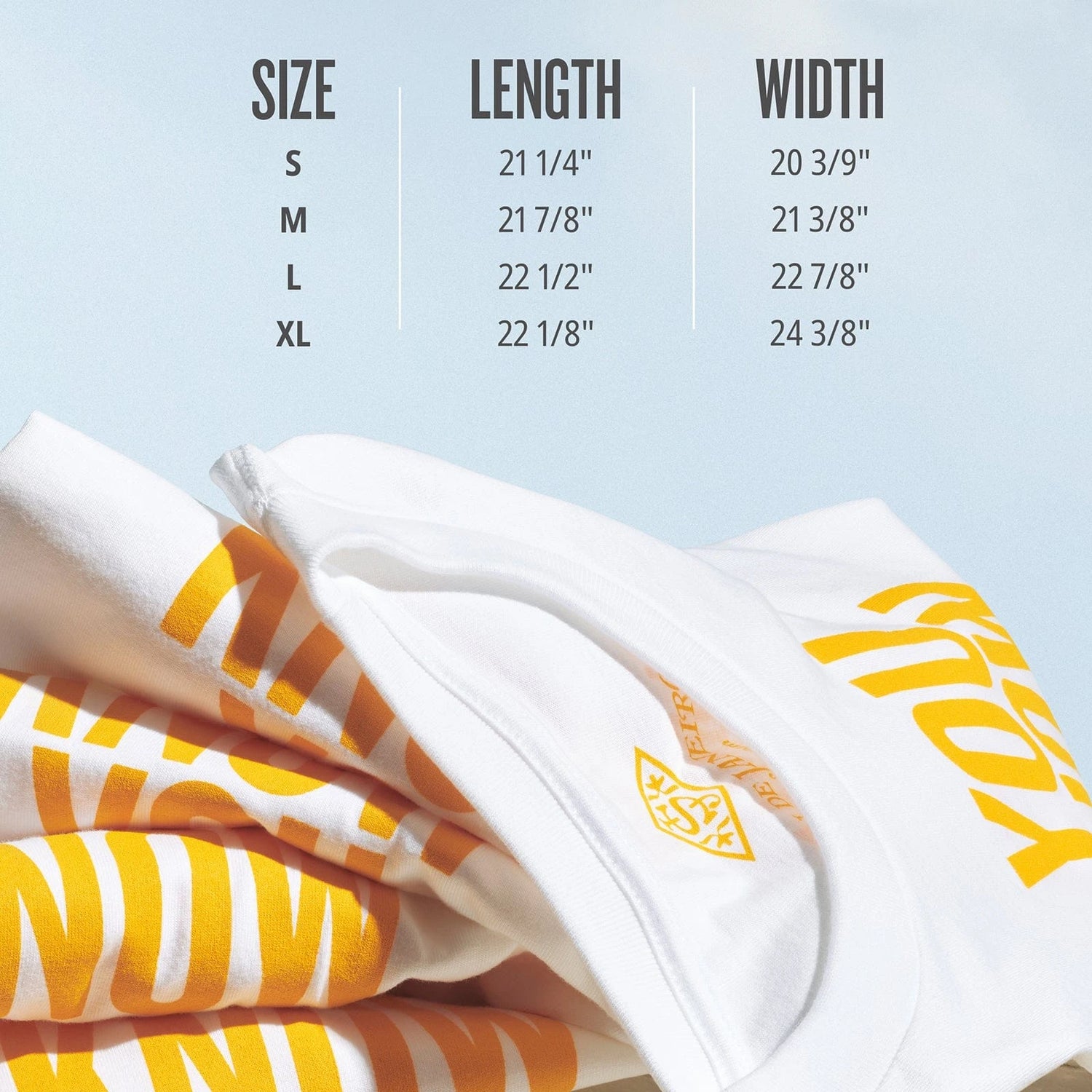 This is the size chart for the sol de janeiro t-shirts. This is the size chart for the sol de janeiro t-shirts. Small, medium, large and x-large sizes available for purchase