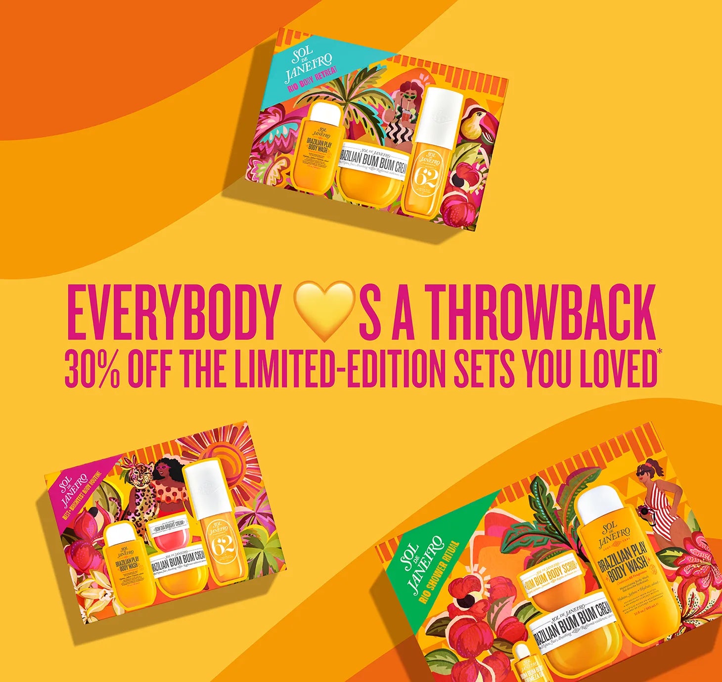 everybody loves a throwback 30%off the limited-edition sets you loved* everybody loves a throwback 30%off the limited-edition sets you loved*