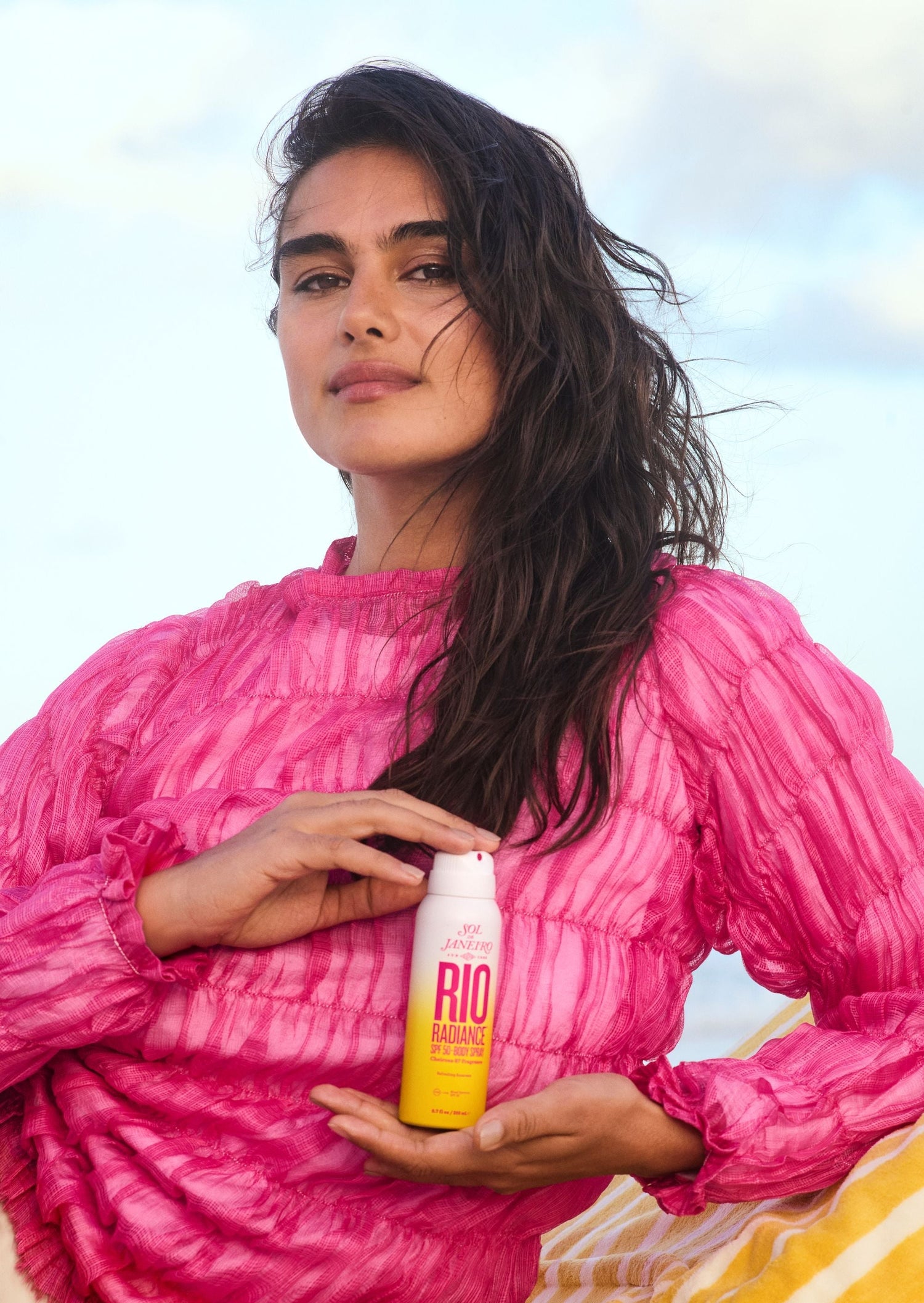 model with rio radiance spf 50