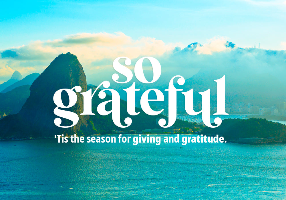 So Grateful - 'tis the season for giving and gratitude