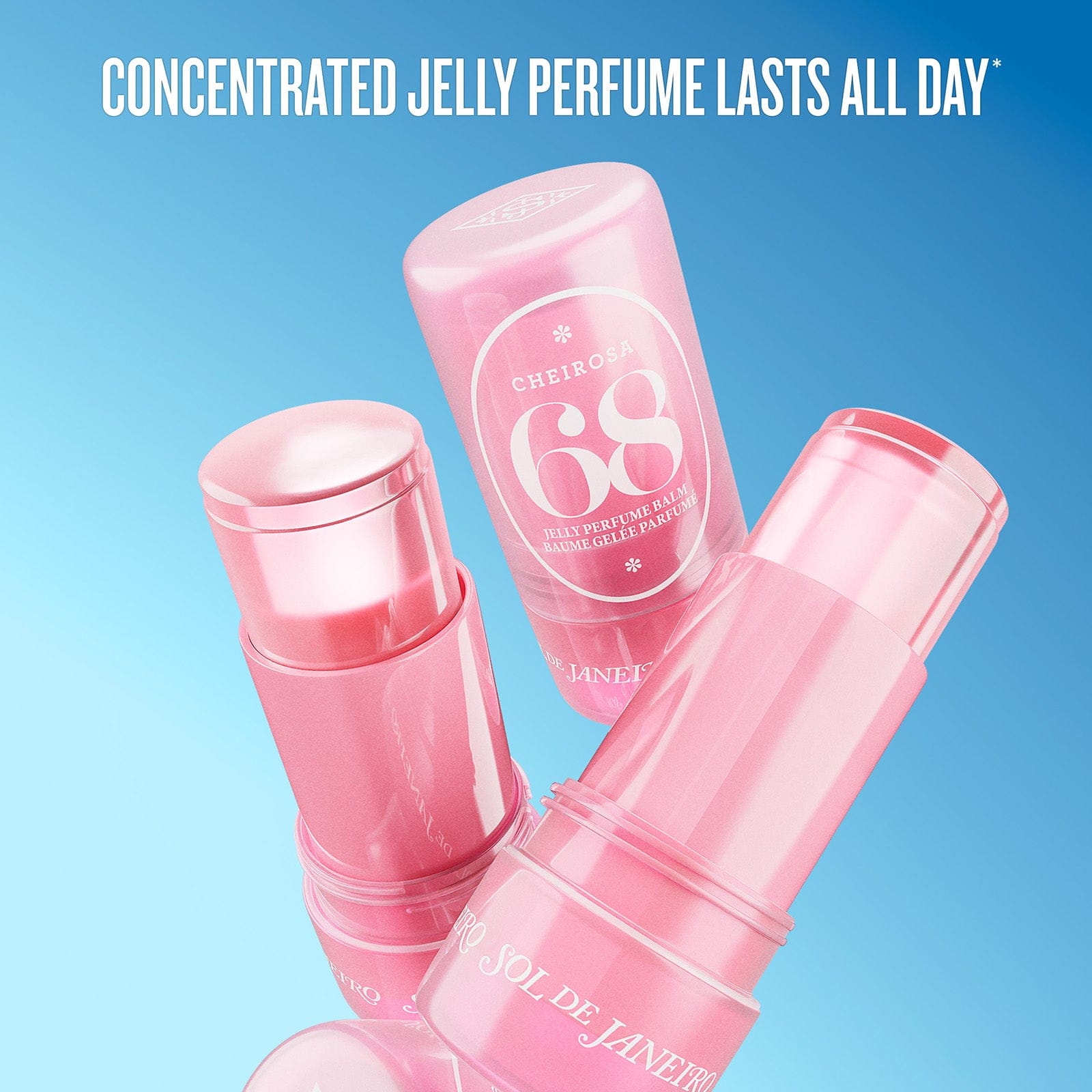 Concentrated jelly perfume lasts all day*