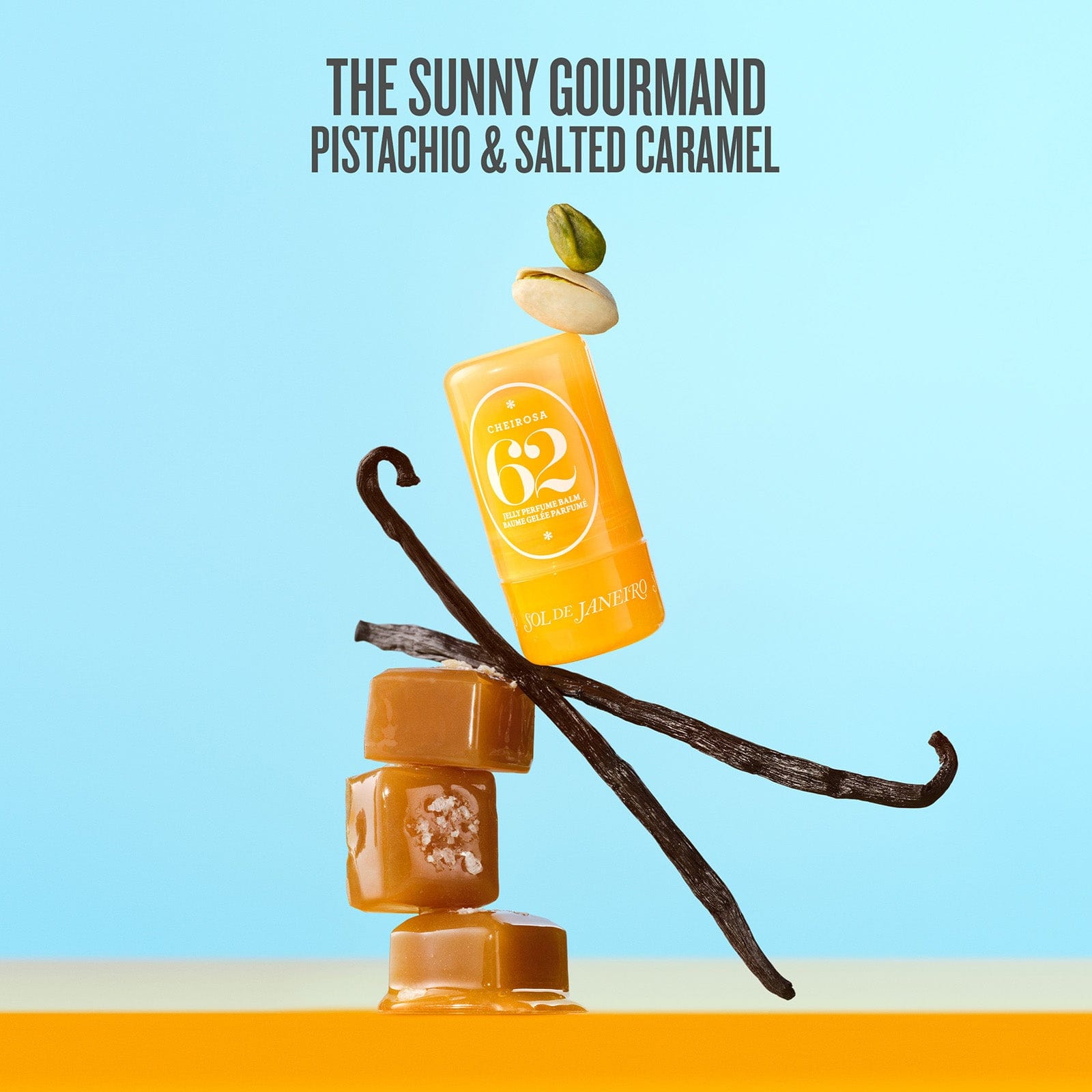 The sunny gourmand pistachio & salted caramel