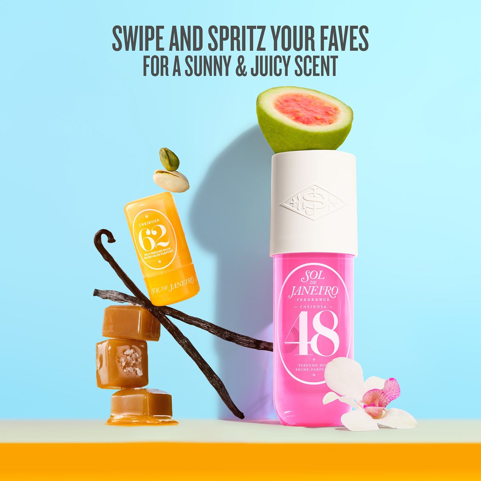 Swipe and spritz your faves for a sunny & juicy scent