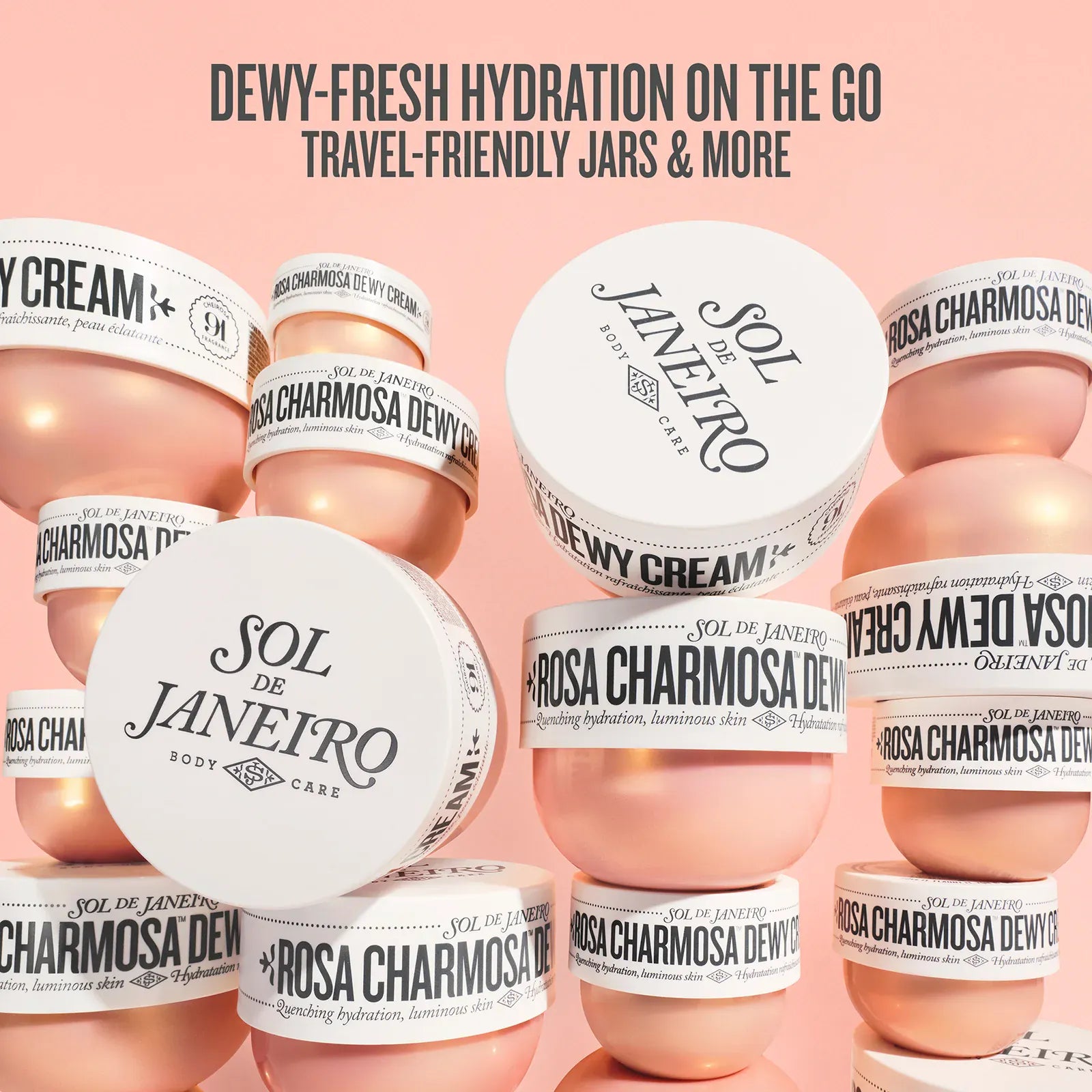 Dewy fresh hydration on the go and travel friendly jars and more