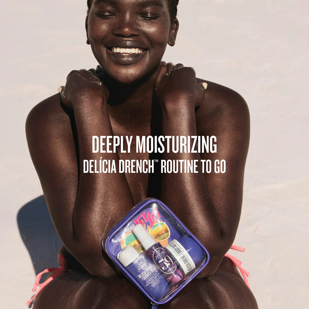 deeply moisturizing delicia drench routine to go