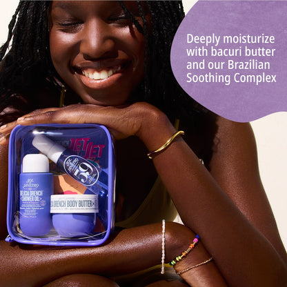 Deeply moisturize with bacuri butter and our brazilian soothing complex