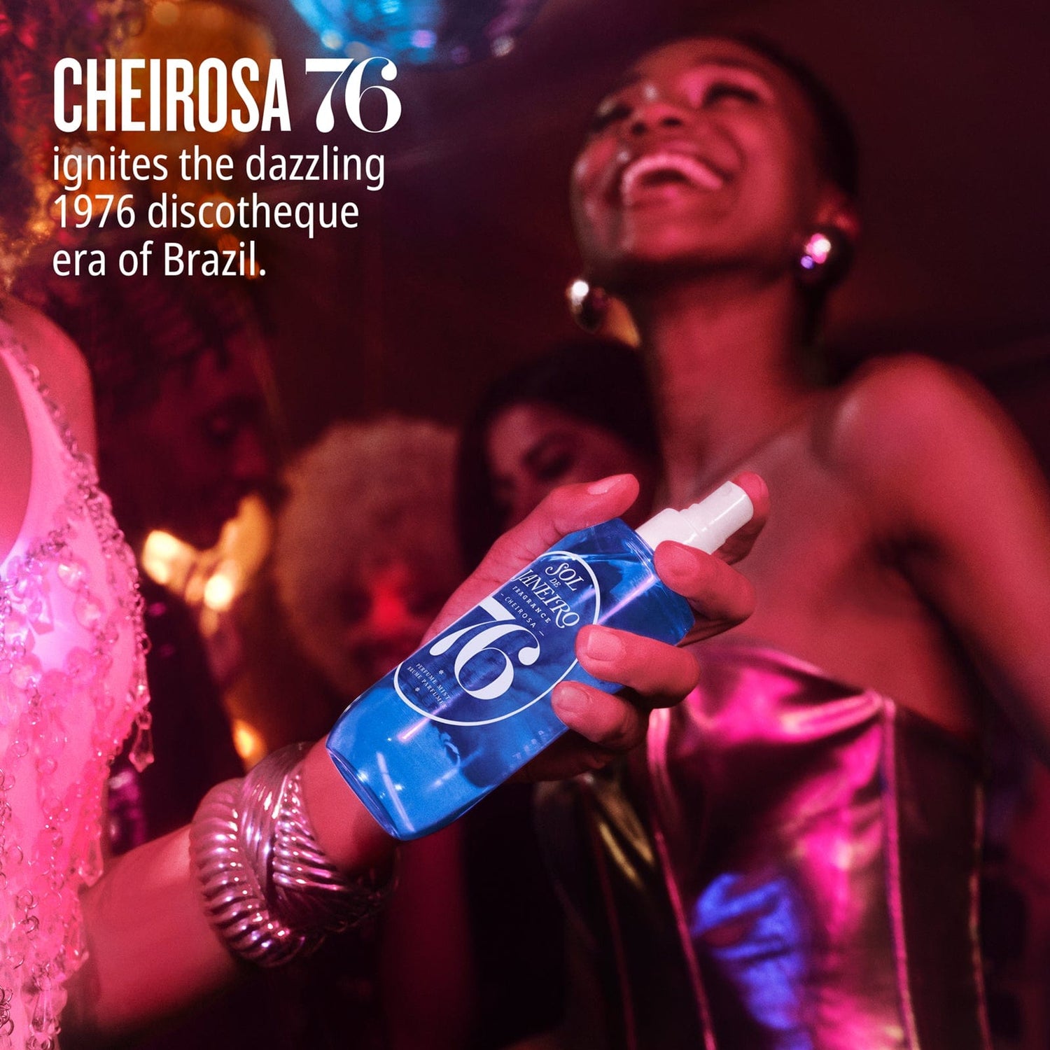 Cheirosa 76 ignites the dazzling 1976 discotheque era of Brazil.