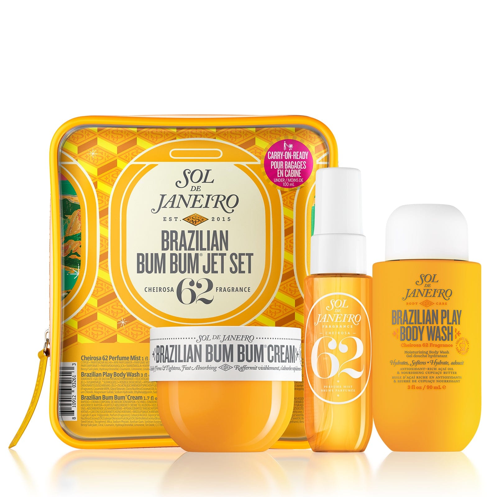 Bum Bum Jet Set Travel Sized Body Care Trio Sol de Janeiro