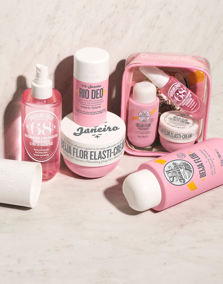 Cheirosa 68 - Beija Flor. Beija Flor Elasti-cream, Beija Flor Body Wash, Rio Deo, Beija Flor Jet Set