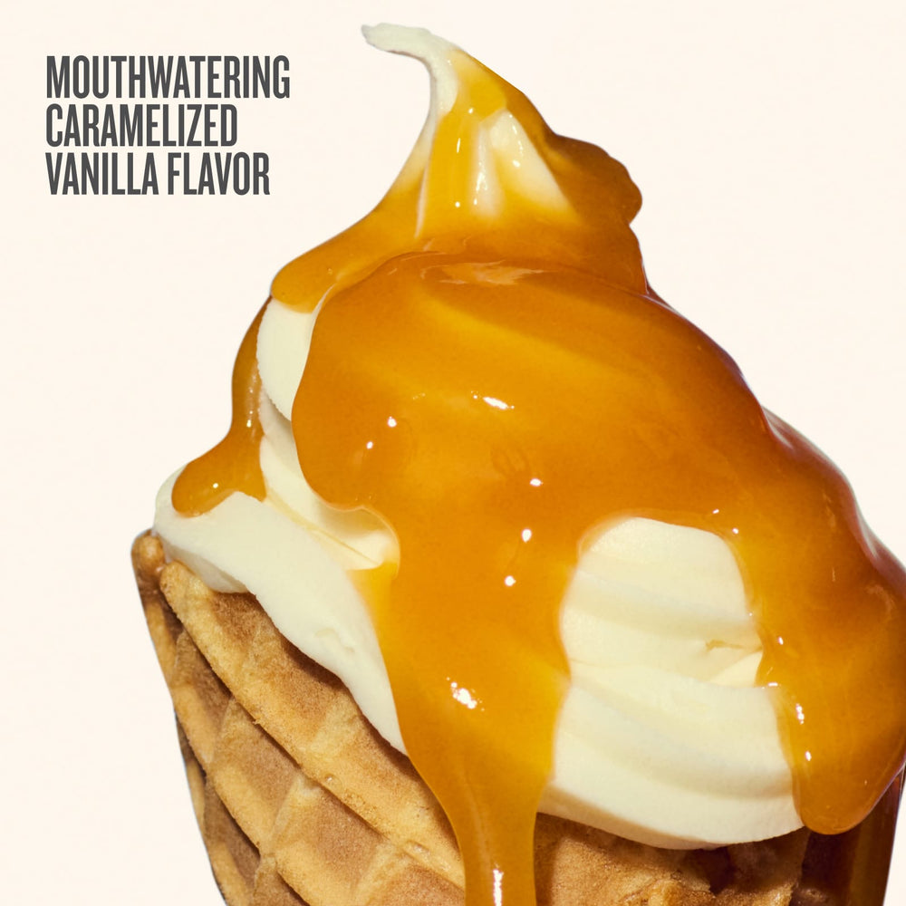 Mouthwatering caramelized vanilla flavor