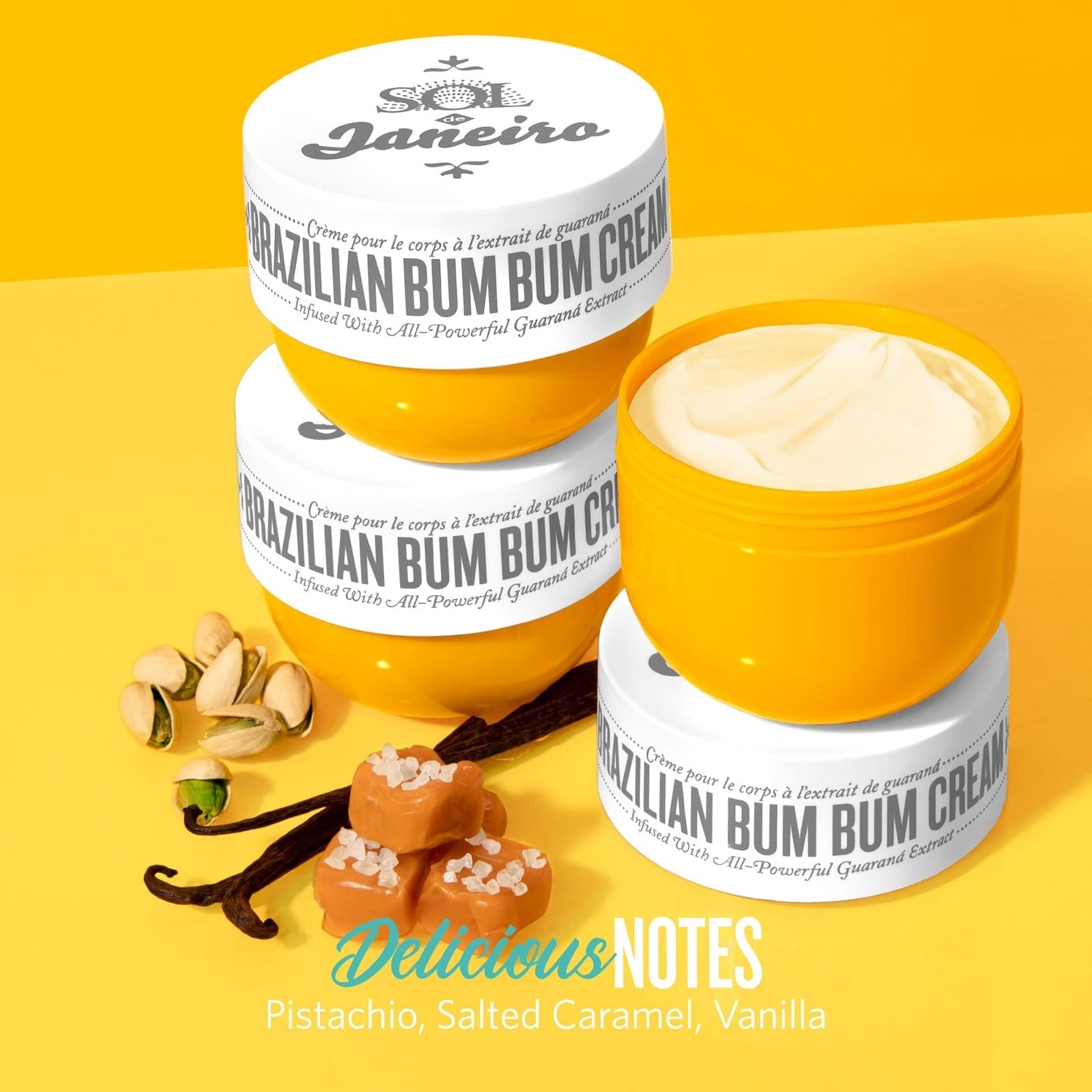 Delicious notes - pistachio, salted caramel, vanilla