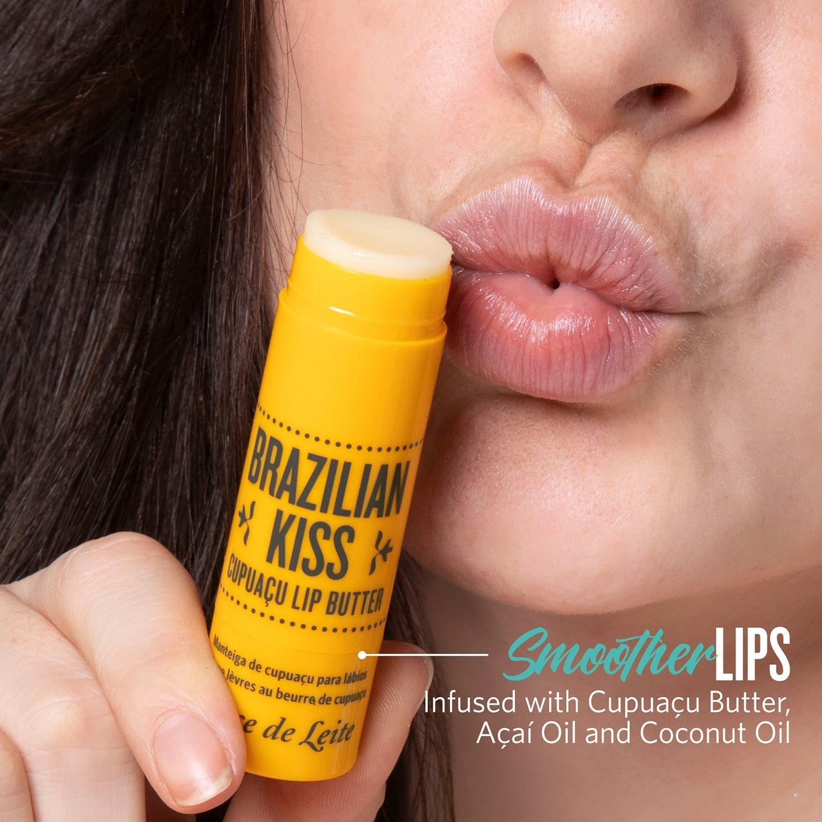Smoother lips - infused with cupuacu butter, acai oil and coconut oil
