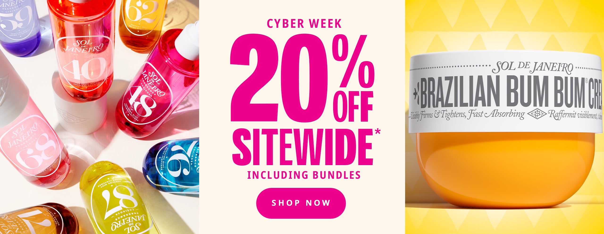 cyber week 20% off sitewide* including bundles shop now