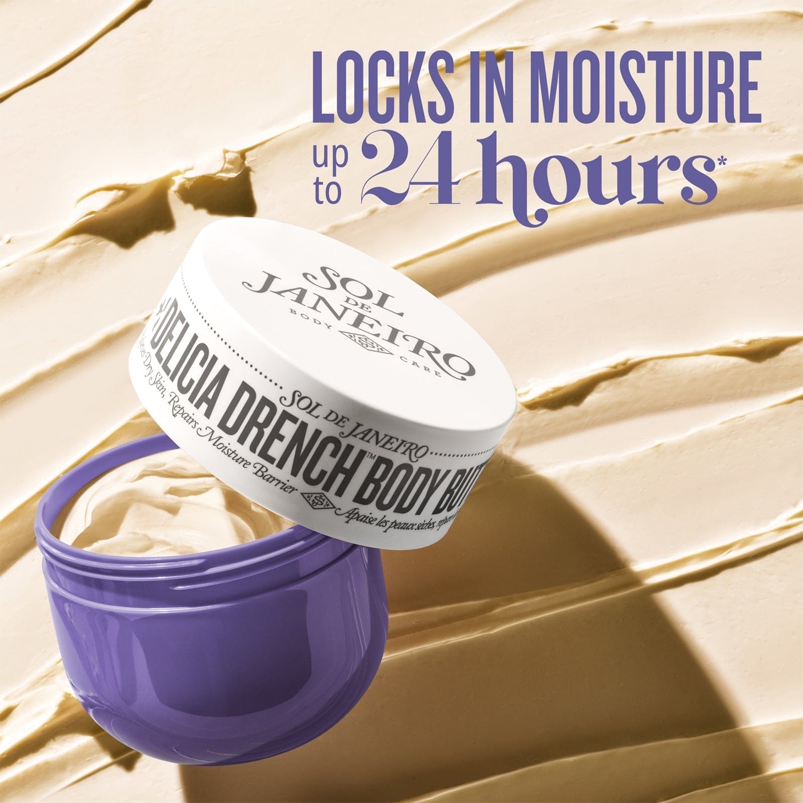 Locks in moisture up to 24 hours*
