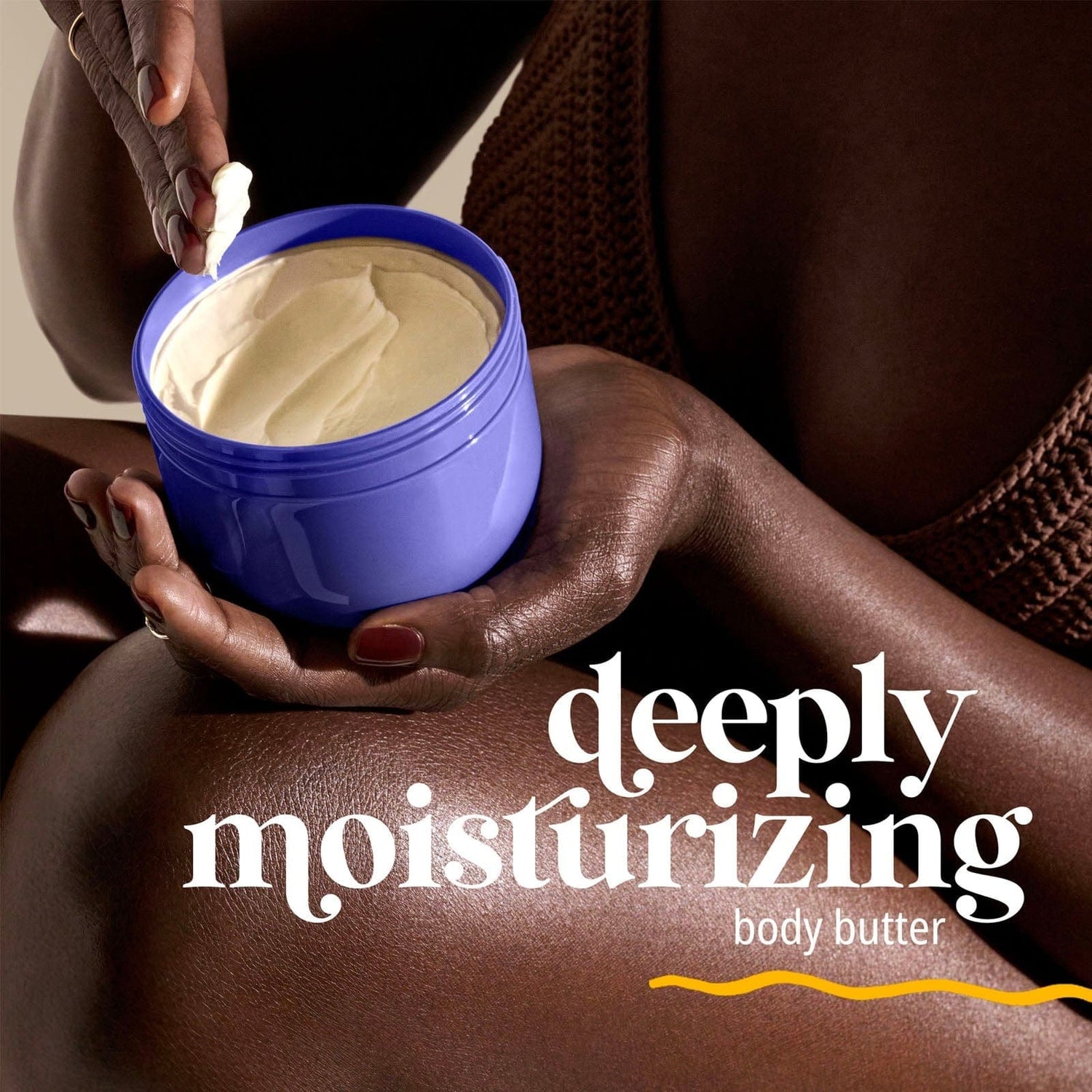 Deeply moisturizing body butter