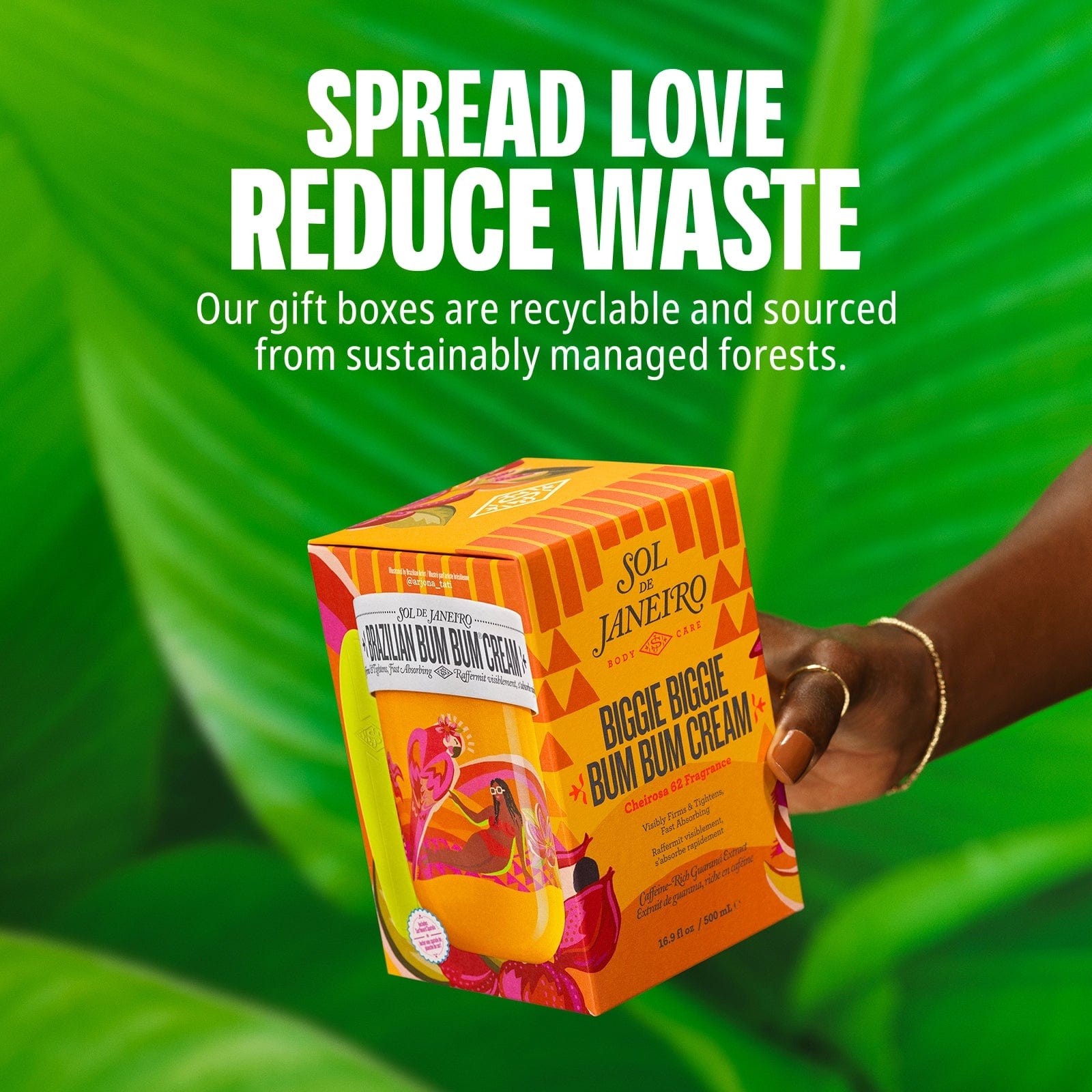 Spread love reduce waste. Our gift boxes are recyclable and sources from sustainably managed forests.