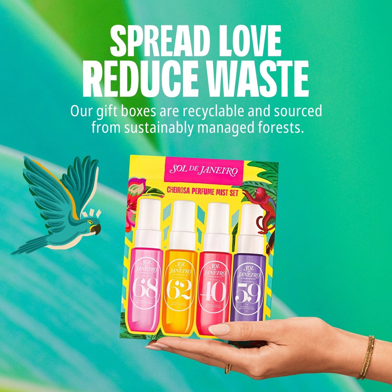 Spread love reduce waste. Our gift boxes are recyclable and sourced from sustainably managed forests.