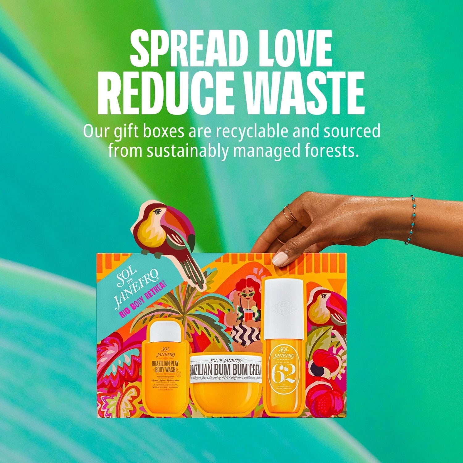 Spread love reduce waste. Our gift boxes are recyclable and sourced from sustainably managed forests.