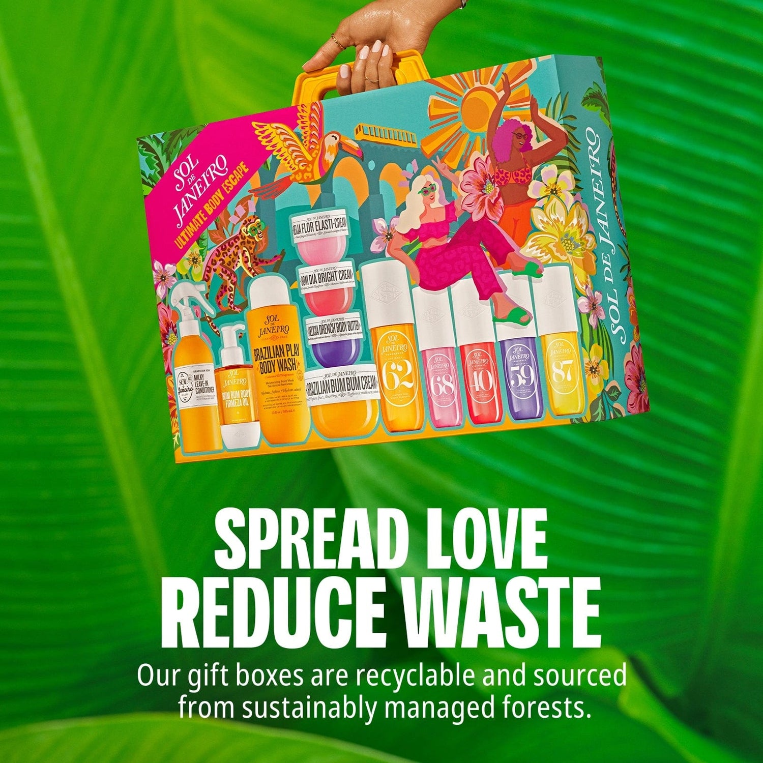 Spread love reduce waste. Our gift boxes are recyclable and sourced from sustainably managed forests. 