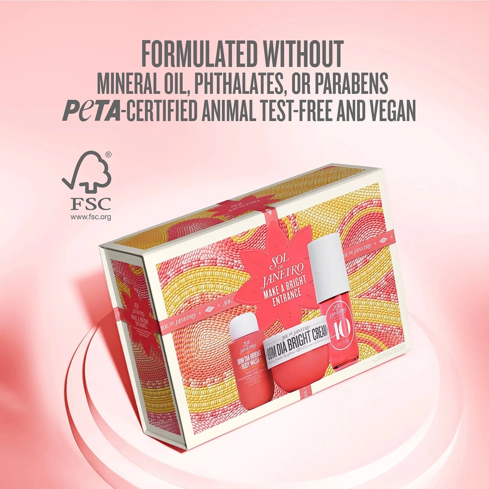 Text on image reads formulated without mineral oil, phthalates, or parabens peta-certified animal test-free and vegan