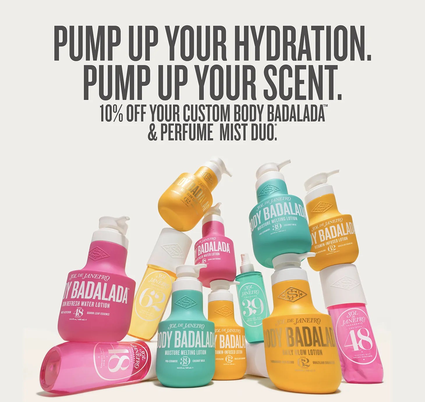 10% off your custom body badalada and perfume mist duo*