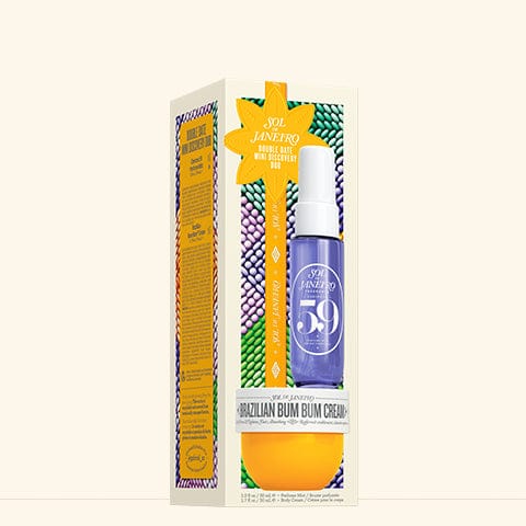 Bottle of Brazilian Bum Cream with packaging on a white background