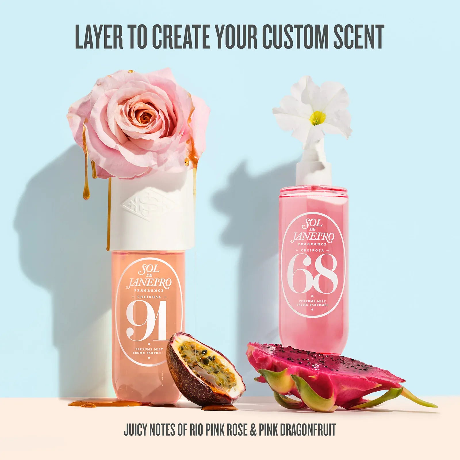 Layer to create your custom scent. Juicy notes of rio pink rose & pink dragonfruit