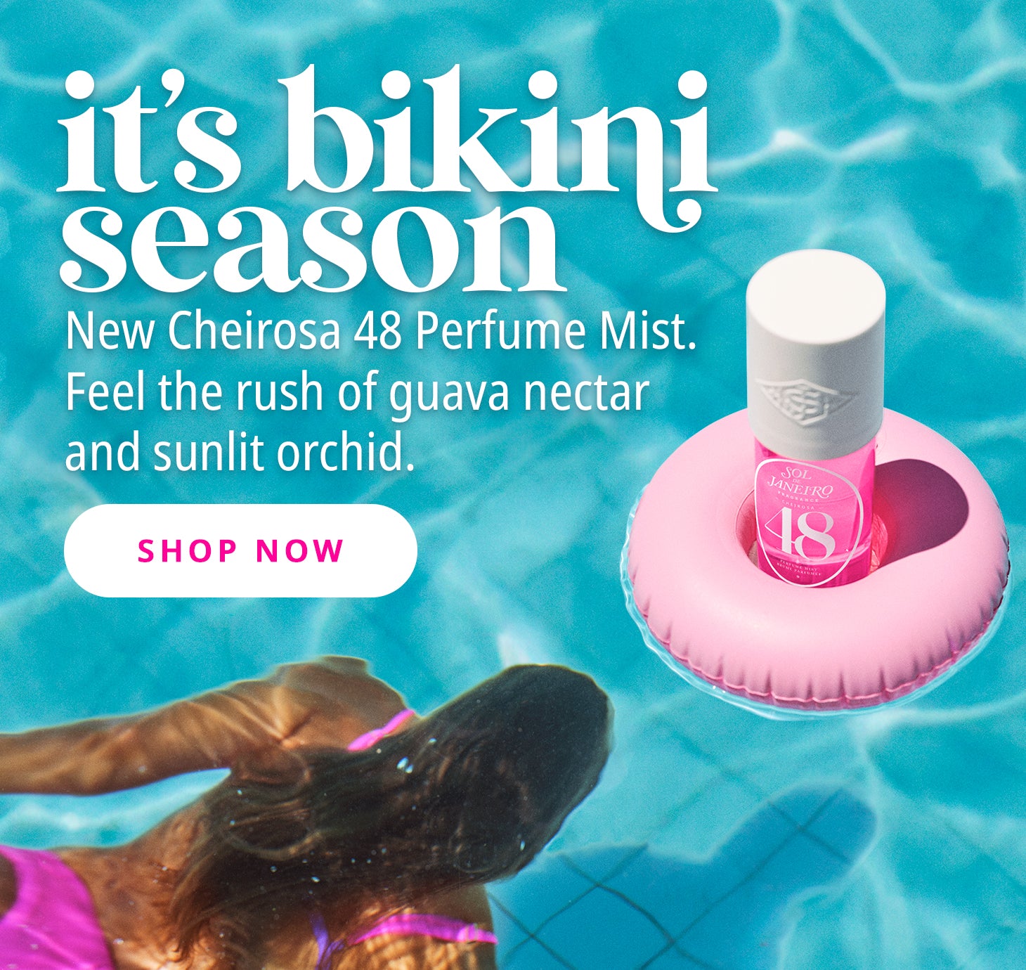 Its bikini season - new cheirosa 48 perfume mist. feel the rush of guava nectar and sunlit orchid
