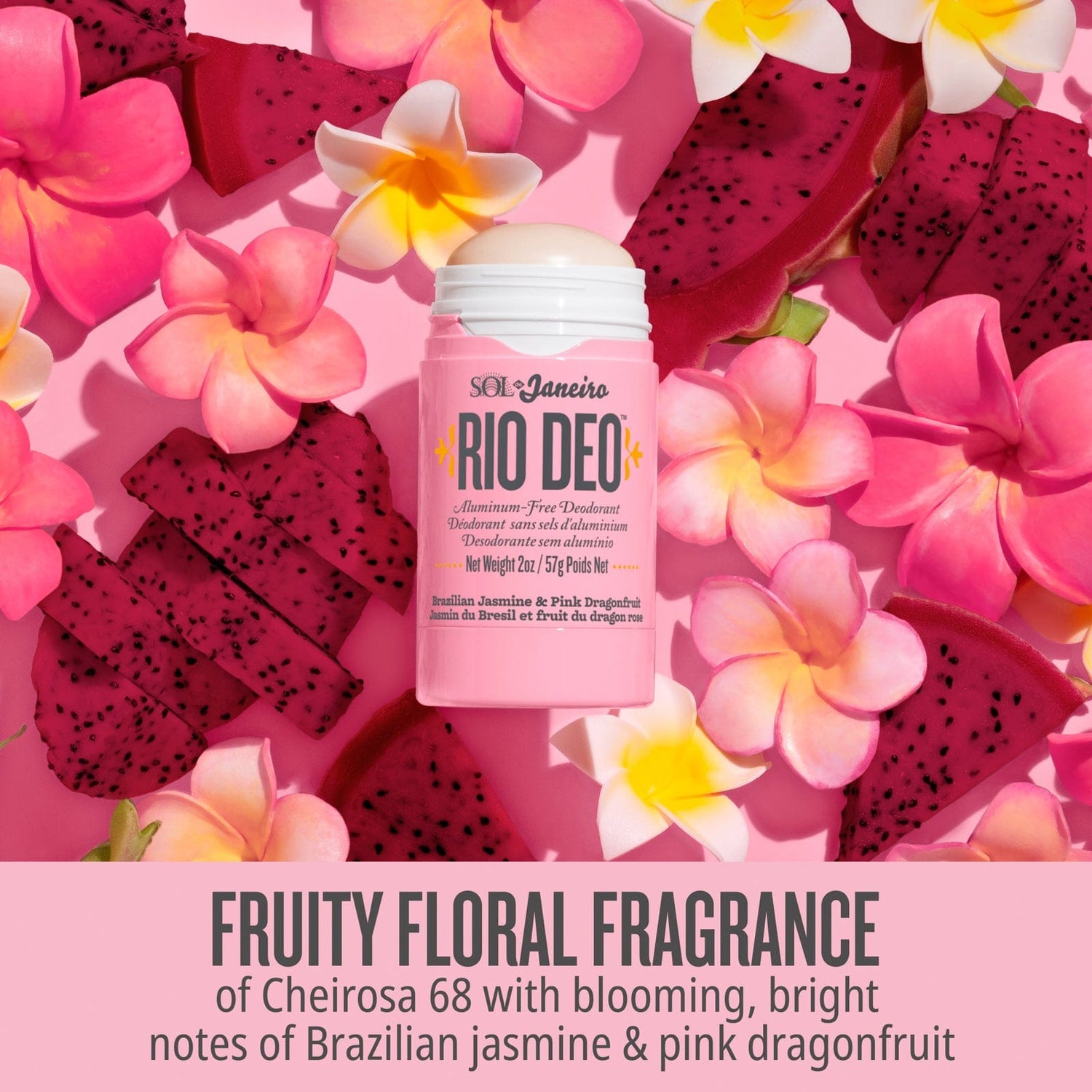 fruity floral fragrance of cheirosa 68 with blooming, bright notes of brazilian jasmine and pink dragonfruit
