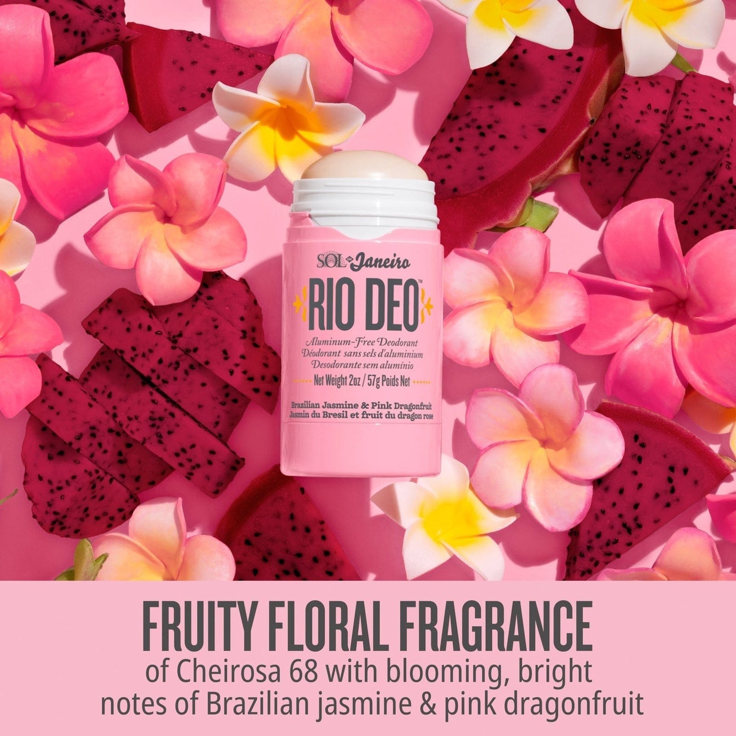 Fruity floral fragrance of cheirosa 68 with blooming, bright notes of Brazilian jasmine &amp; pink dragonfruit 