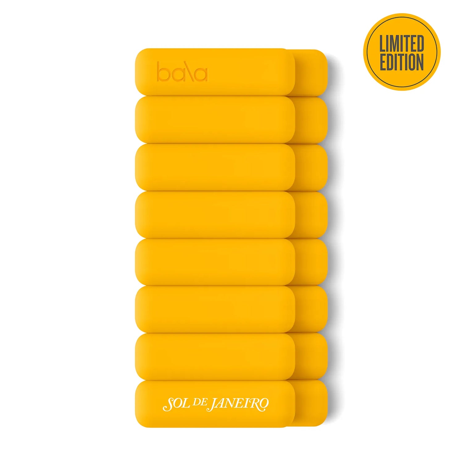 Stack of yellow bars with &