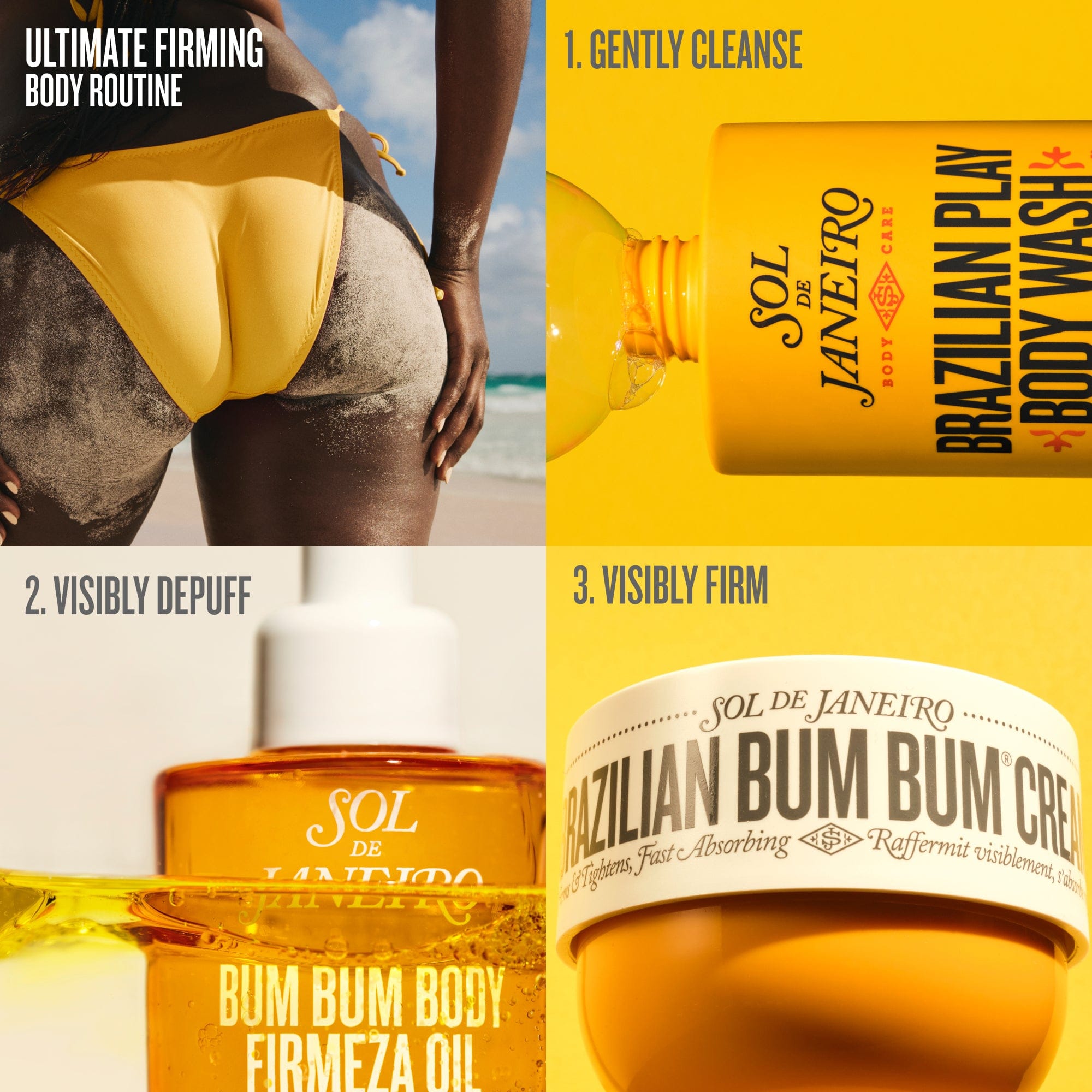 Bum Bum Body Firmeza Oil - Firms and Depuffs - Sol de Janeiro