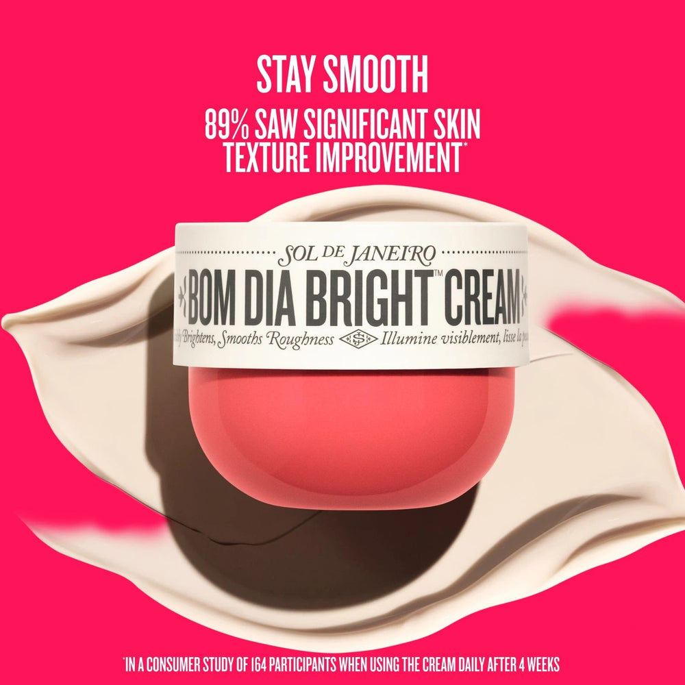 stay smooth 89% saw significant skin texture improvement 
*in a consumer study of 164 participants when using the cream daily after 4 weeks 