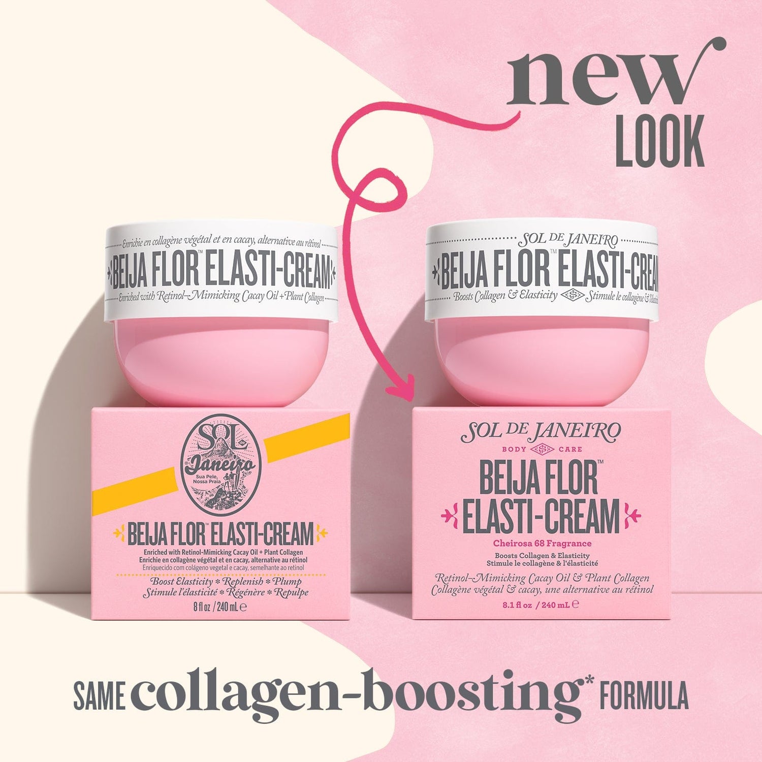 Beija Flor cream new look - same collagen boosting* formula