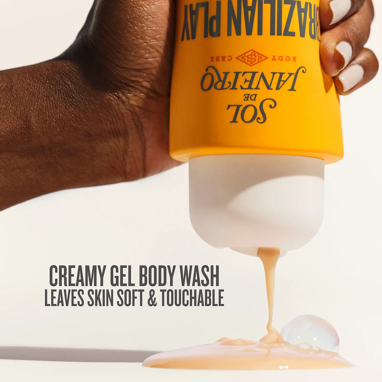 creamy gel body wash leaves skin soft & touchable