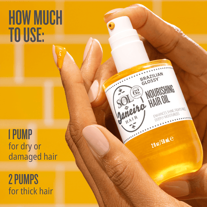 How much to use: 1 pump for dry or damaged hair, 2 pumps for thick hair