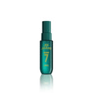A single bottle of Sol Janefro Cheiroso 7 Clear Mint Hair Mist, featuring a metallic teal-green bottle and cap with gold lettering, centered on a white background with a soft reflection.