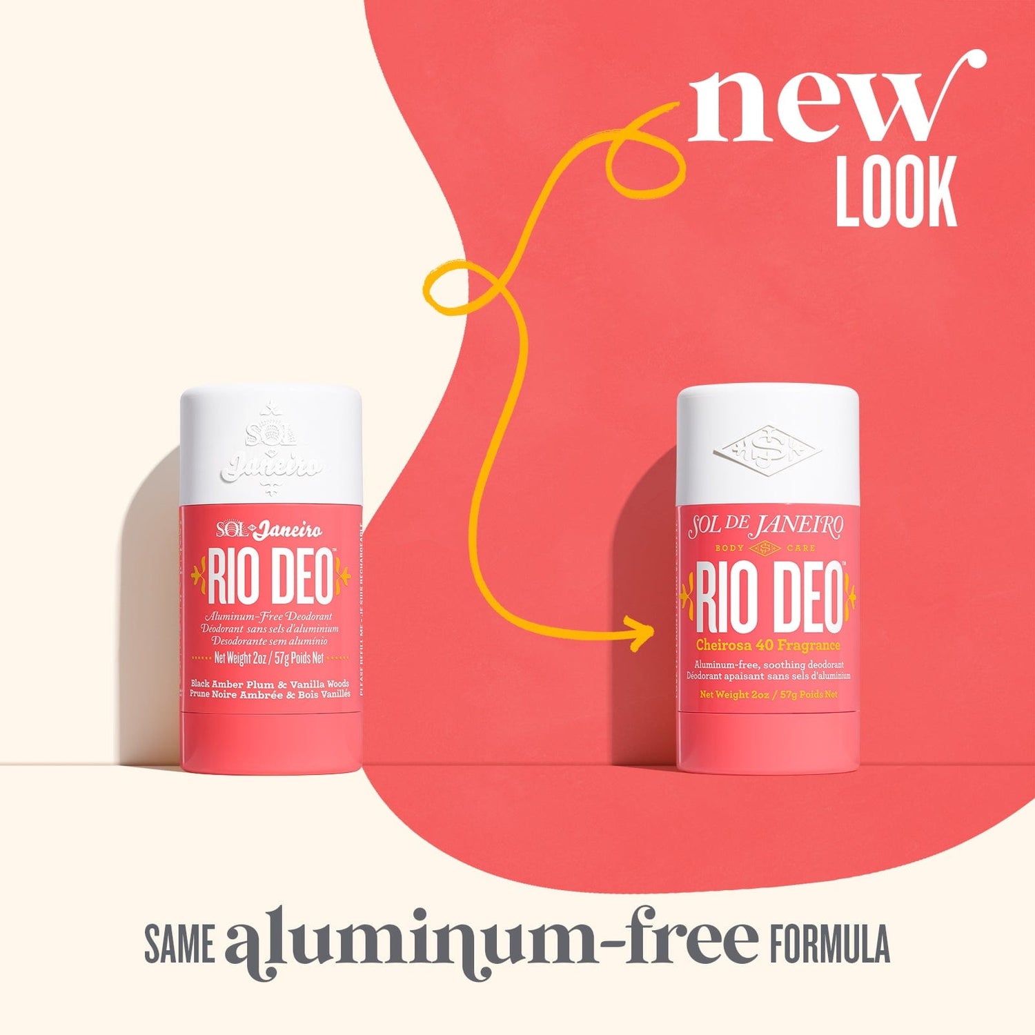 New look - same aluminum free formula