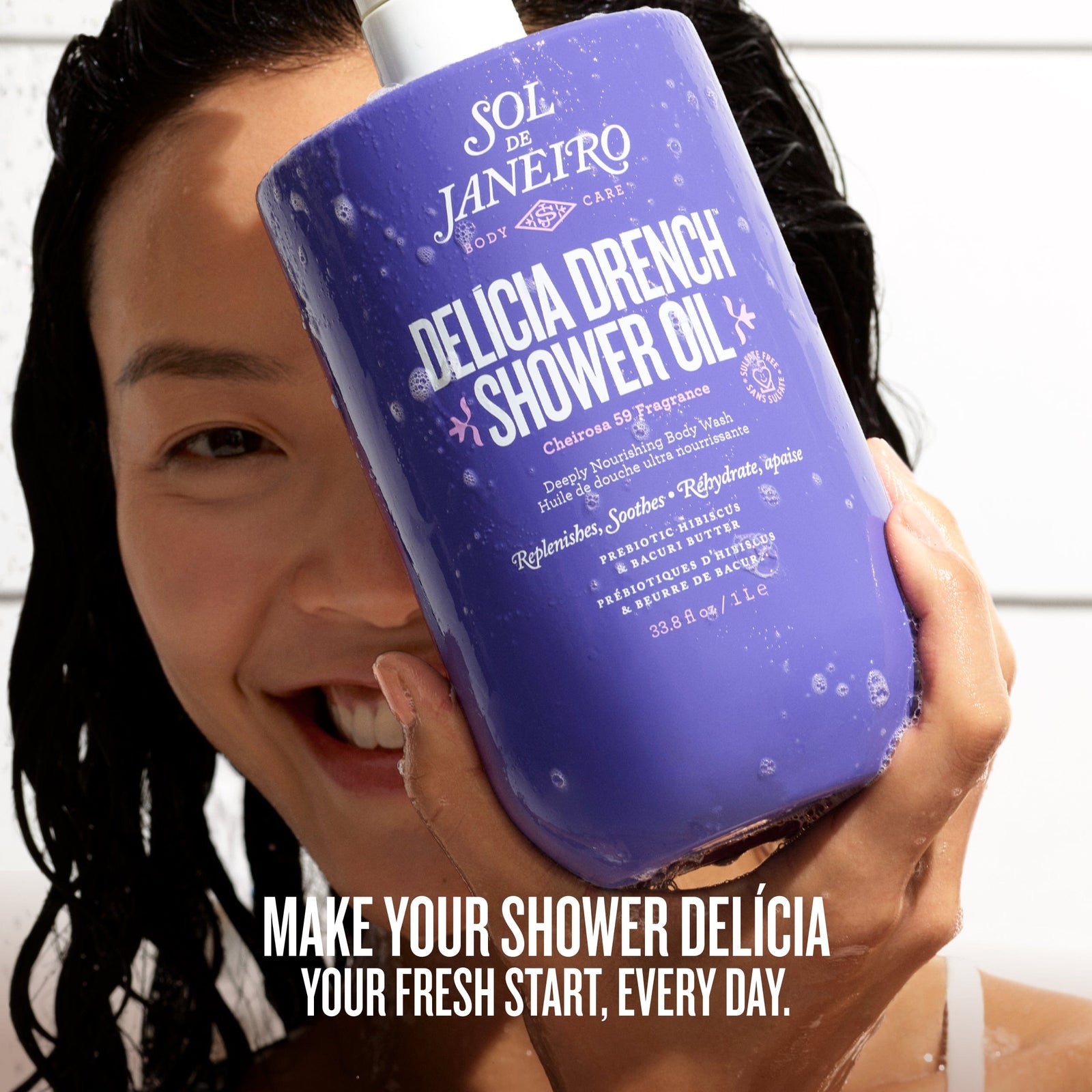 make your shower delicia your fresh start everyday