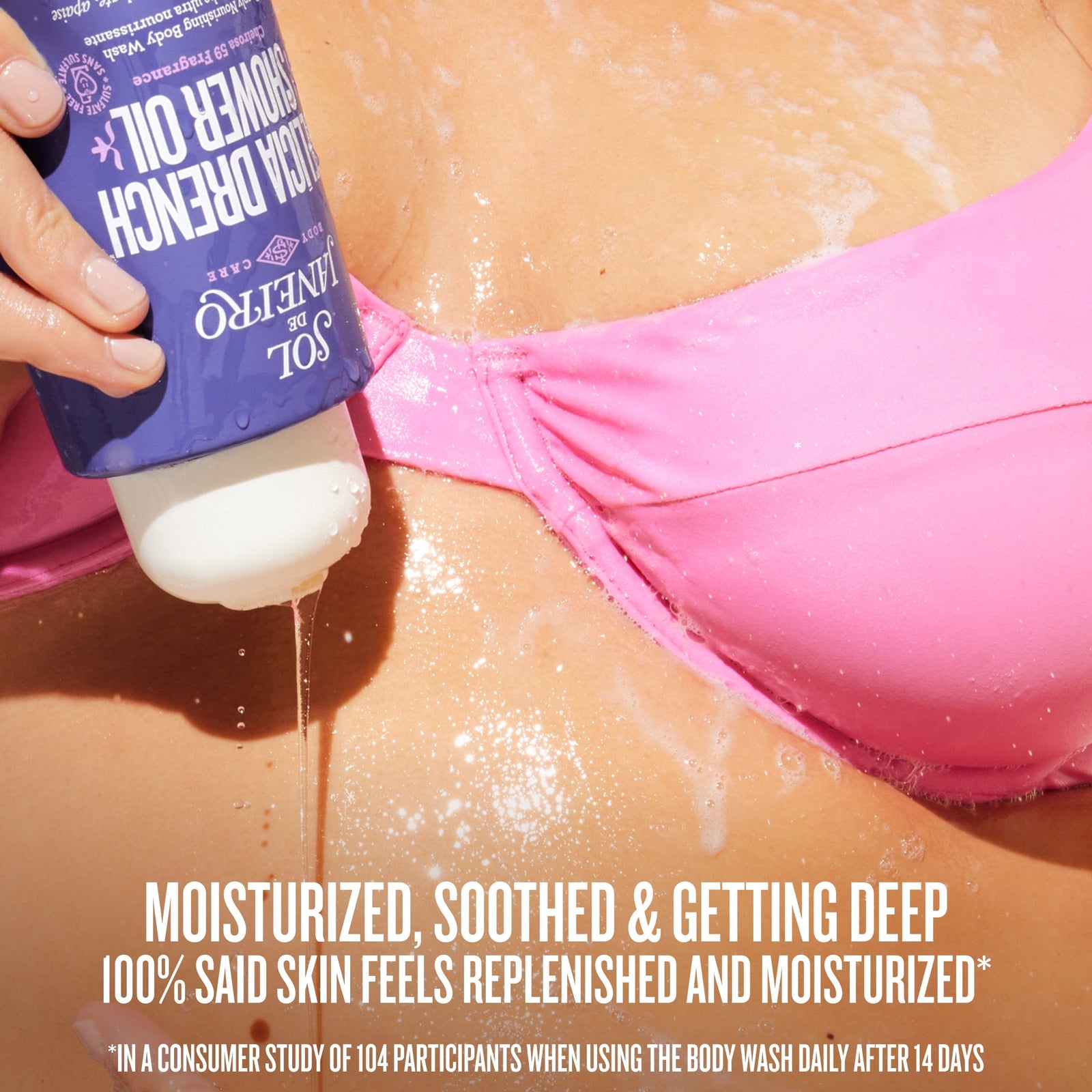 moisturized, soothes and getting deep 100% said skin feels replenishes and moisturized*  