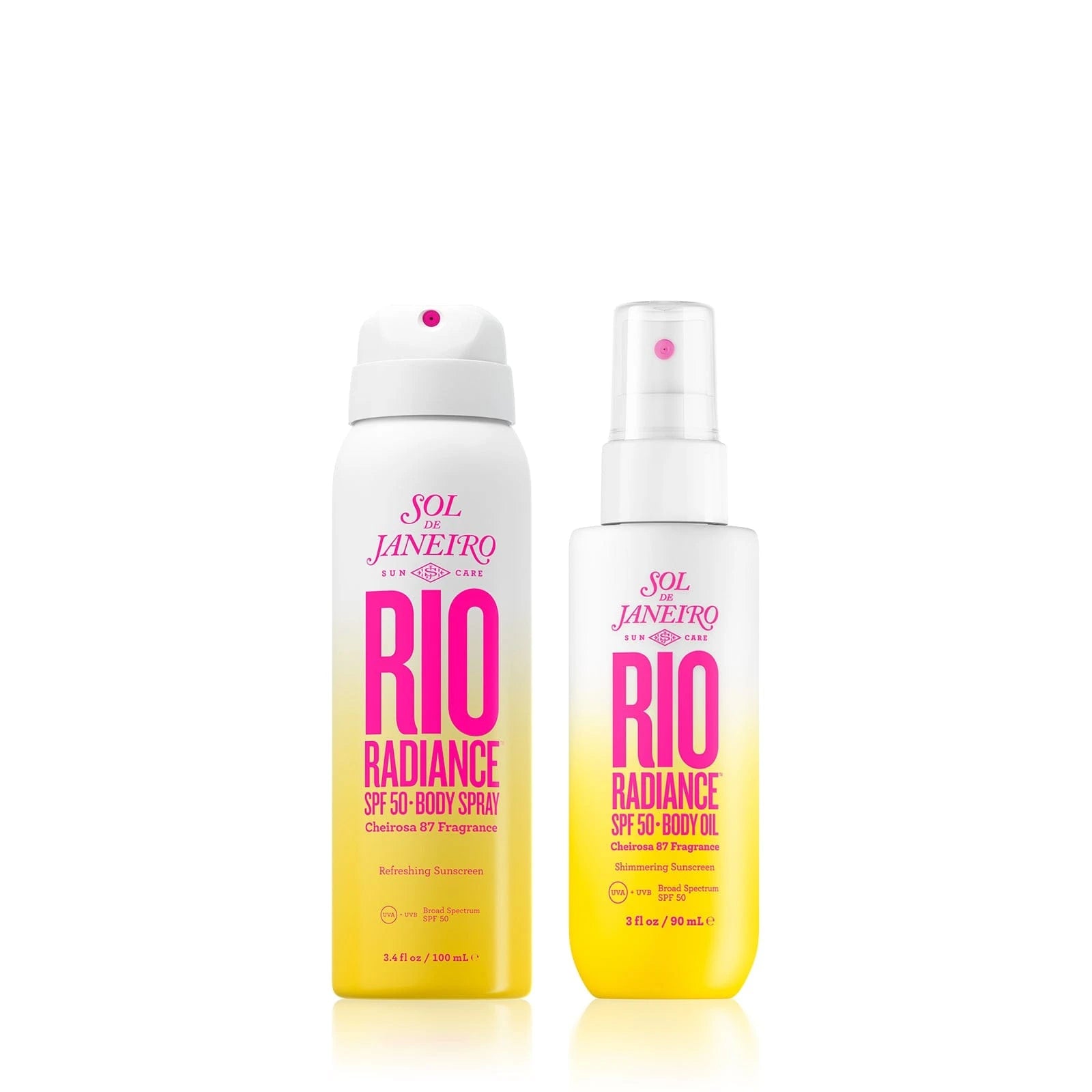 rio radiance spf oil and travel spray duo bundle