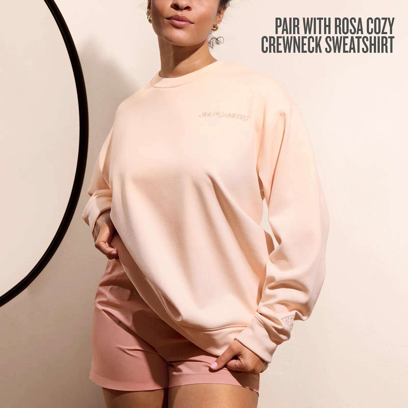 Pair with rosa cozy crewneck sweatshirt
