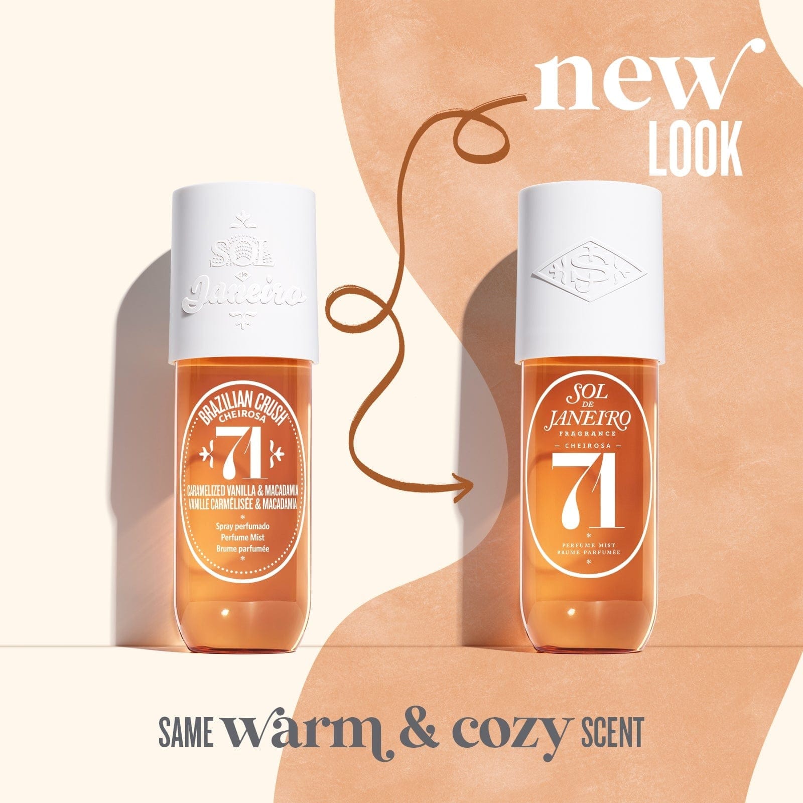 New look - same warm &amp; cozy scent