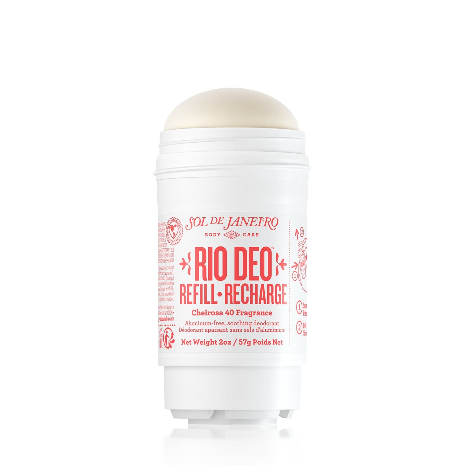 Rio deo aluminum free deodorant cheirosa 40 refill 