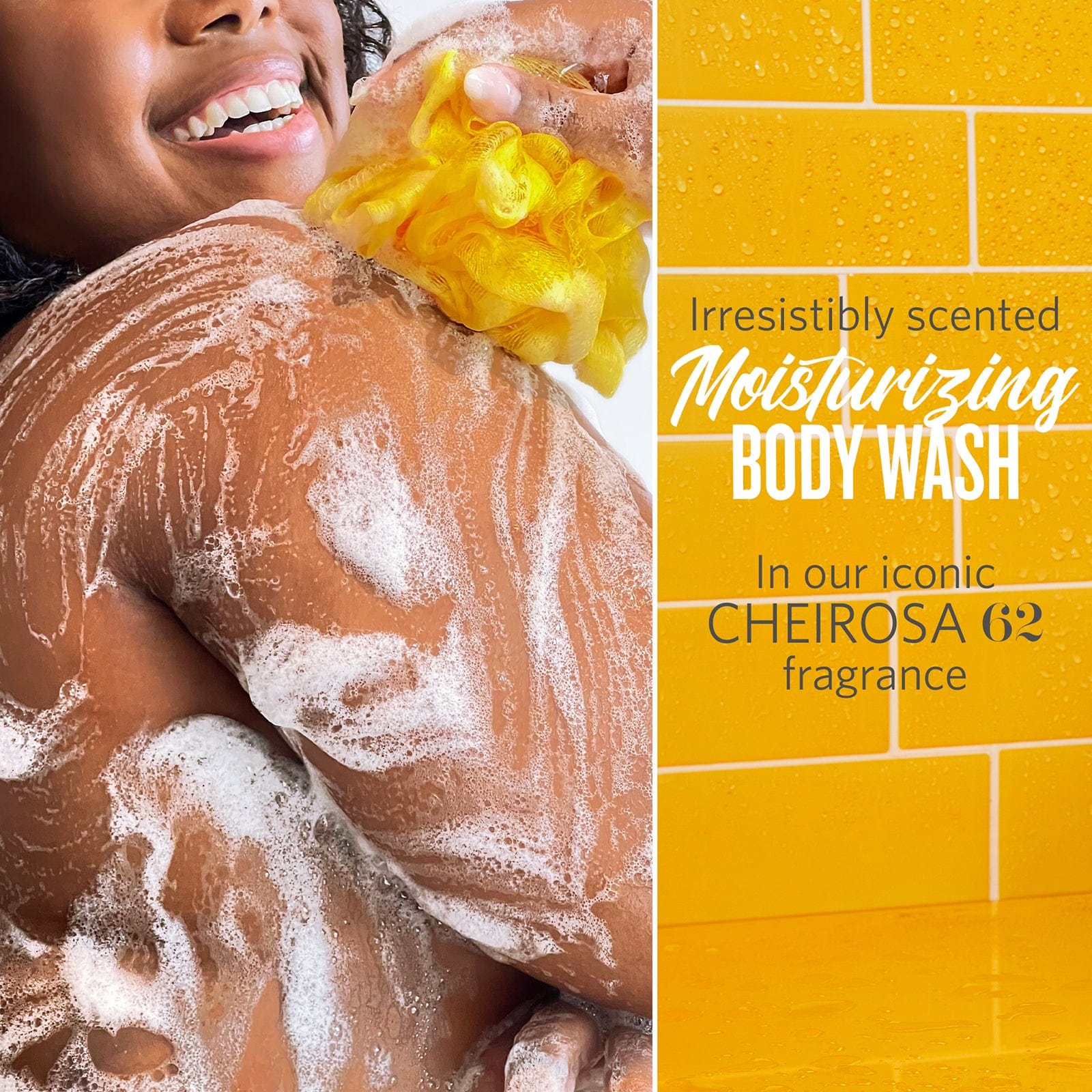 irresistibly scented moisturizing body wash | In our iconic Cheirosa 62 fragrance | Brazilian 4 Play Moisturizing Shower Cream-Gel 1 liter | Sol de janeiro