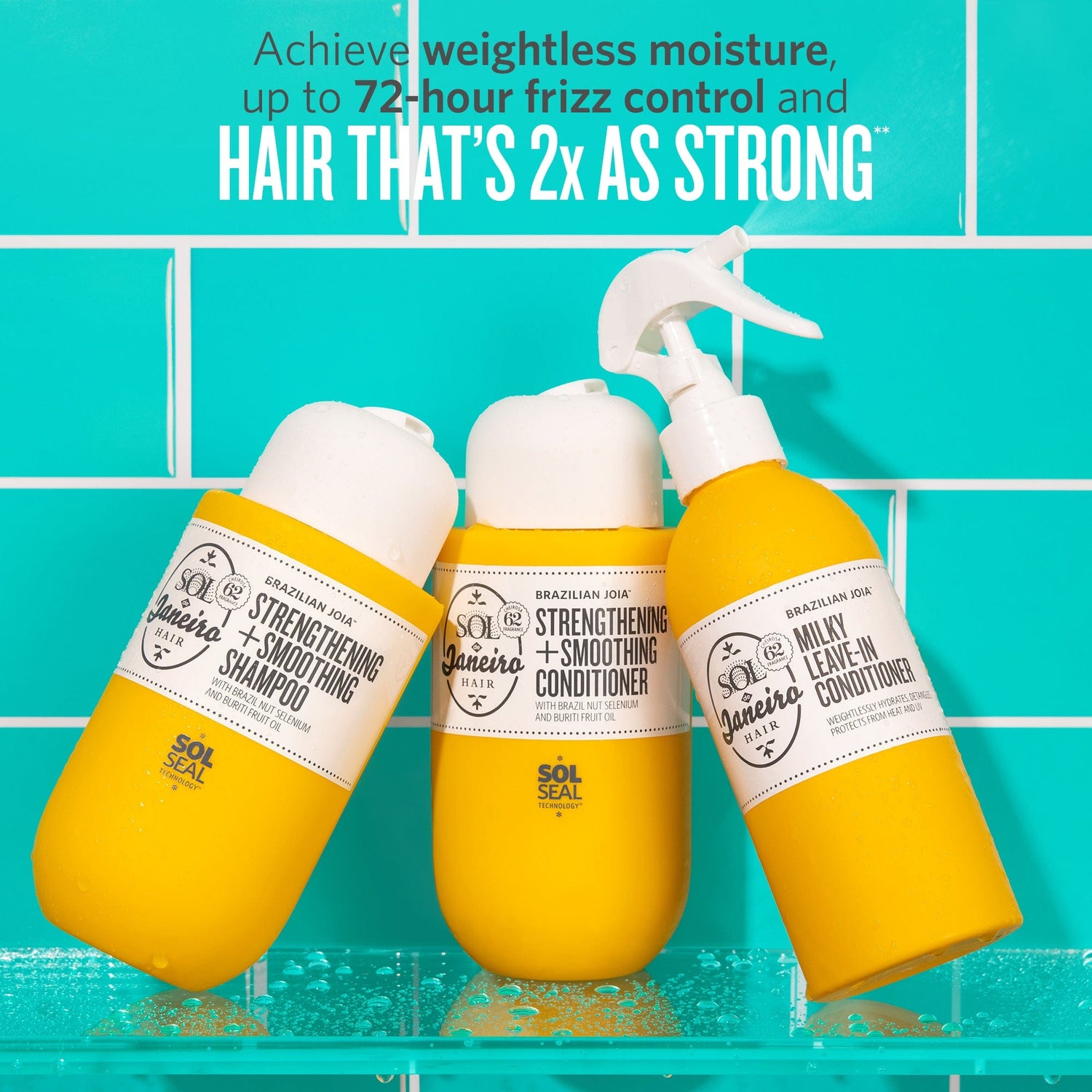 Achieve weightless moisture up to 72-hour frizz control and hair that&